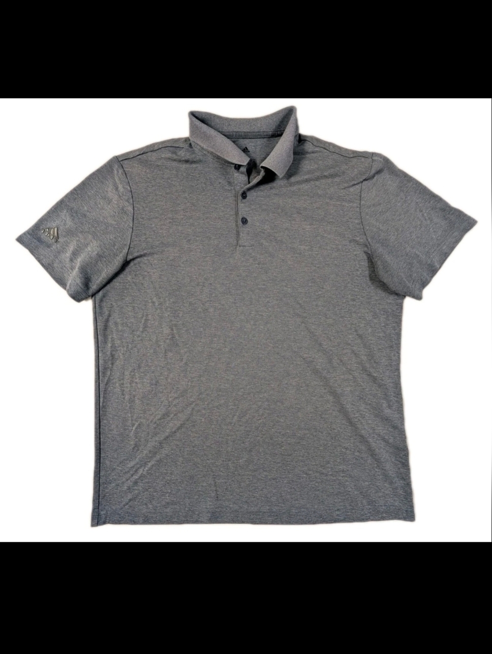 Adidas Primegreen Golf Polo Mens Large Blue Heather Performance Shirt GQ3112